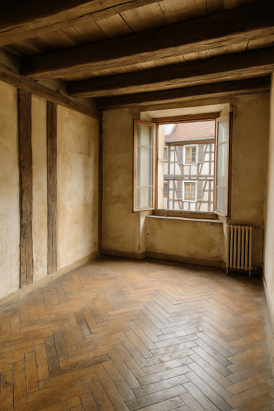 Appartements anciens rénovés avec balcon dans le Bas-Rhin